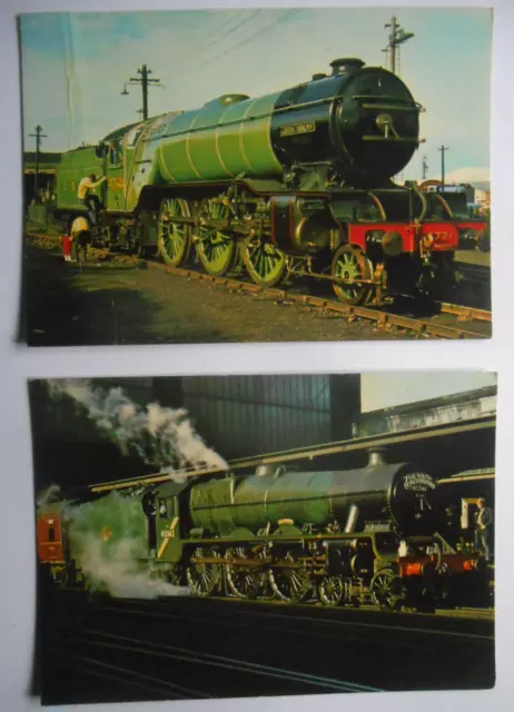 2No Colour Postcards - LMS Stanier & LNER Green Arrow