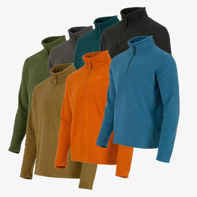 Highlander Ember Fleece Mens - Warm Thermal High Neck Zip Fleece Hiking Walking