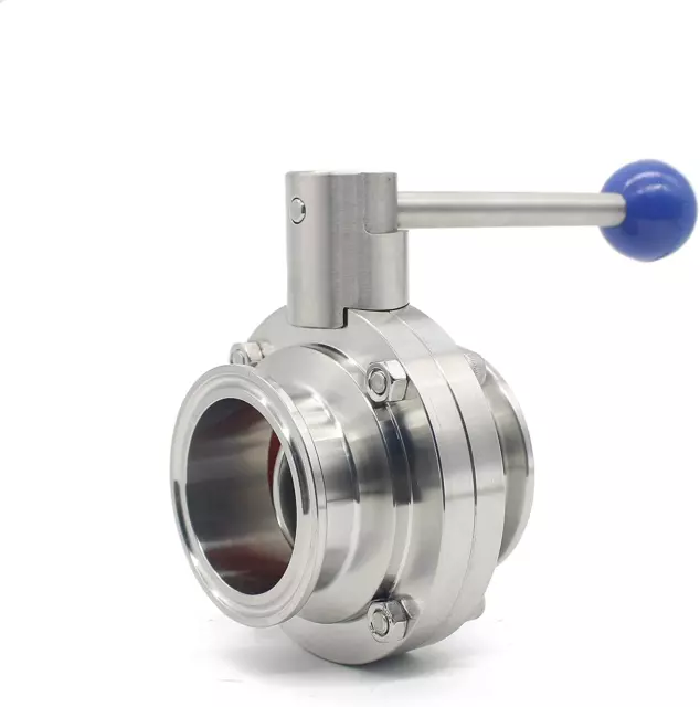 Sanitary Stainless Steel 304 Tri Clamp Butterfly Valve with Pull Handle and Sili