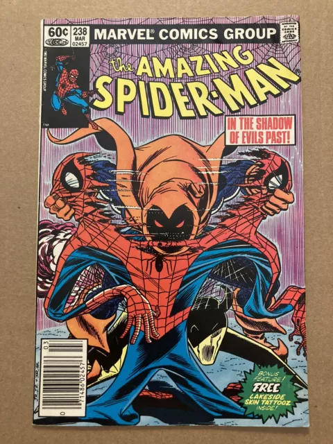 1983 AMAZING SPIDER-MAN 238 RAREST VARIANT! MARK JEWELER AD! 1st Black Costume!!
