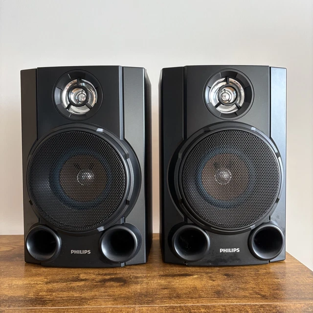 Philips FWB-P750 Speakers TESTED 6 Ohm 2-Way Enceintes +SAMPLE VIDEO