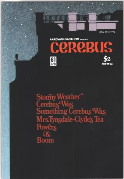 Cerebus the Aardvark Comic Book #61 AV 1984 VERY HIGH GRADE UNREAD NEW