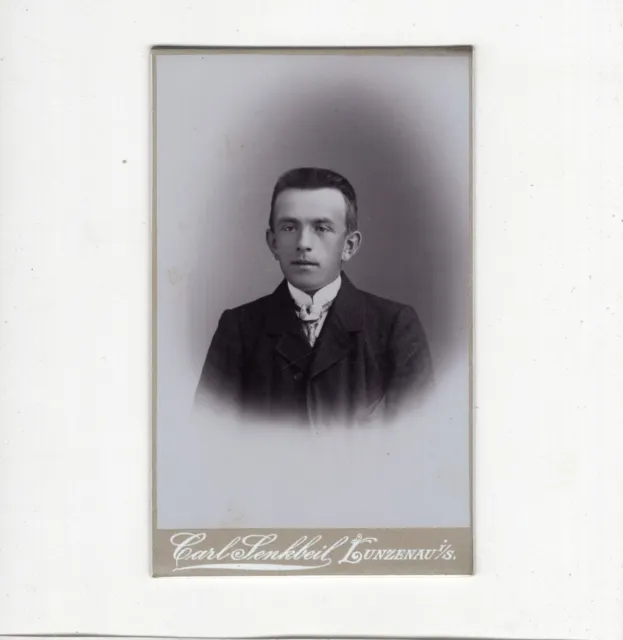 CDV Foto Herrenportrait - Lunzenau um 1900