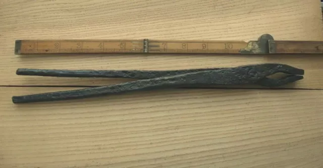 Fine Kievan Rus Viking Long Blacksmithing Pincers Tool 12-14 AD