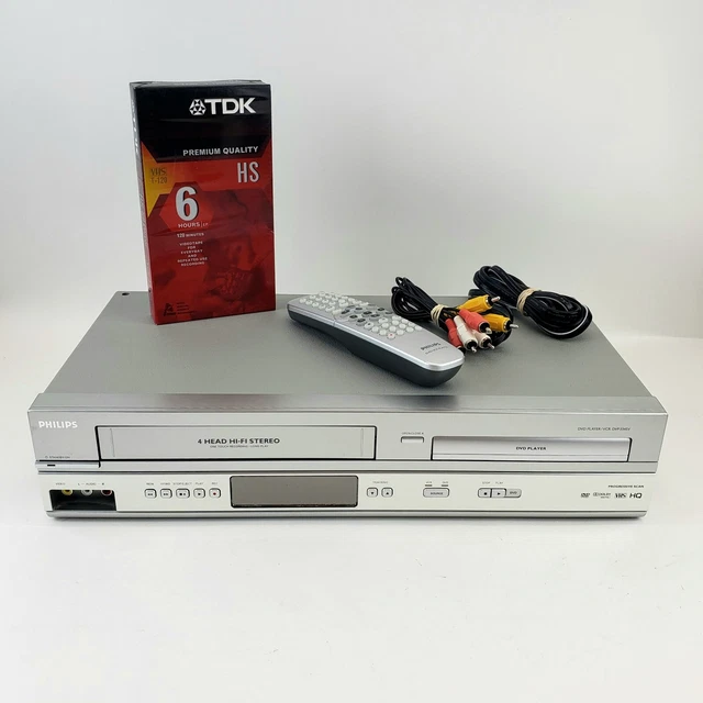 PHILIPS DVD/VCR COMBO Player DVP3345V/F7 4Head HiFi VHS w/ Remote