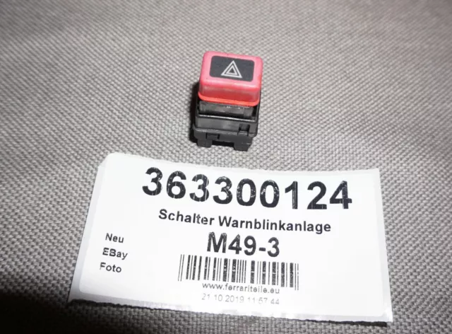 Schalter Warnblinkanlage Maserati Ghibli - QP - Switch - # 363300124