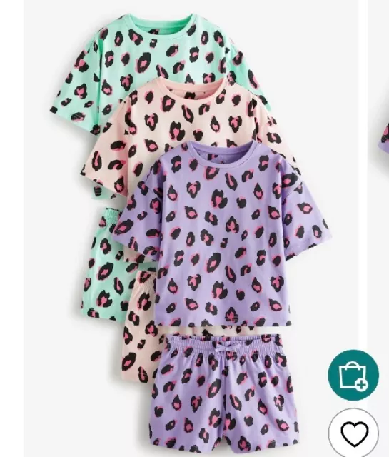 Set pigiami corti estivi stampa animale bambina Next età 4-5 anni nuovi con etichette 🙂
