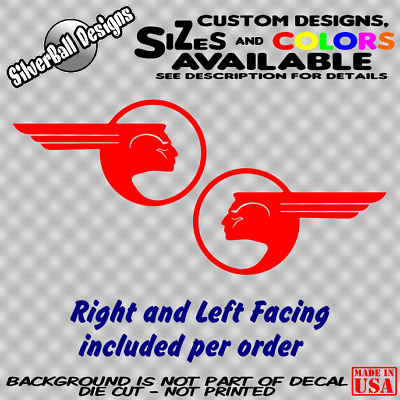 2x Custom Rat,hot rod Corner Pinstripe decal sticker #2 