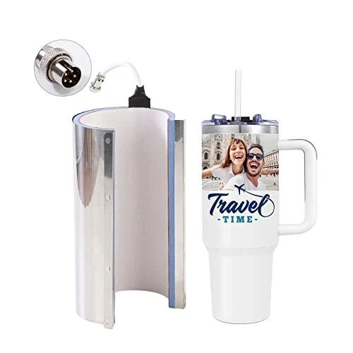 PYD Life 40 OZ Tumbler Mug Heat Press Attachment with 5 Pin for 2 in 1 Tumble...