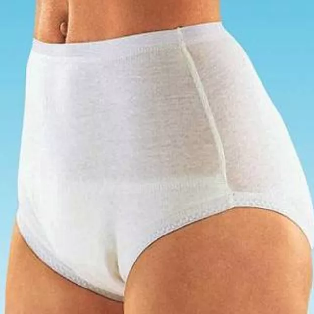 Suprima Inkontinenz-Slip 1245 001, Baumwoll-Slip Schlupfform unisex, weiß 34-60