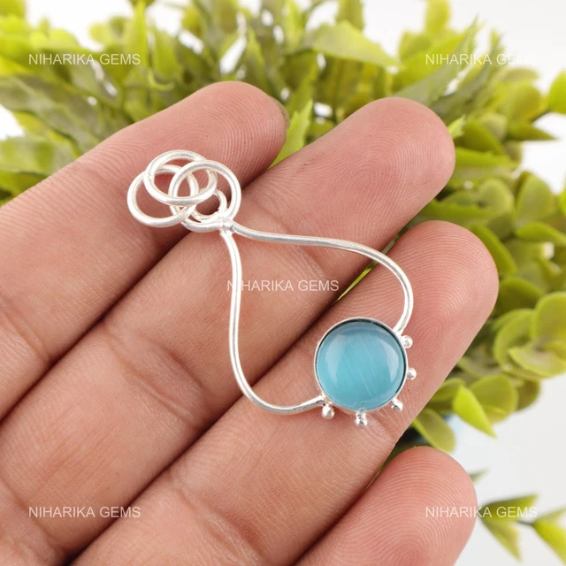Collier Argent 925 Avec Pendentif œil - Bijou Femme Neuf Avec étiquettes, Marque Bijouxia, Zirconium Cubique