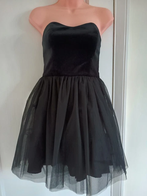 JACK WILLS OAKALL Velvet & Tulle Strapless Mini Dress - Size 8 BNWT RRP  159.00 26.70 - PicClick UK