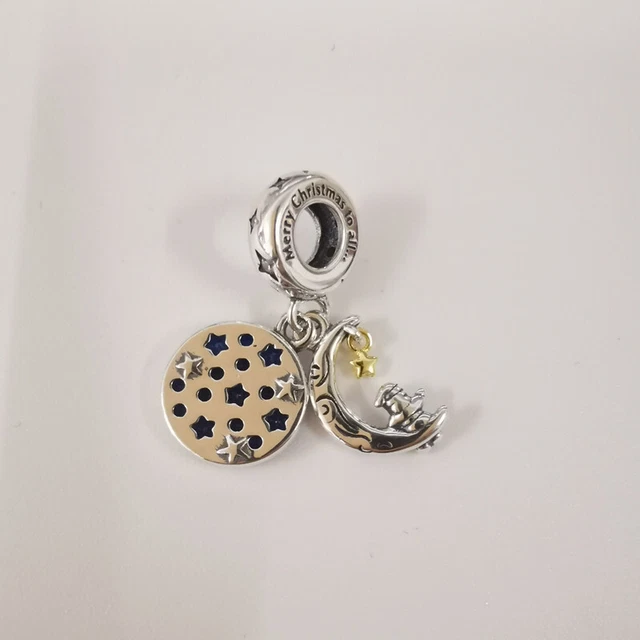 Santa pendant PANDORA Claus on the moon silver Charm