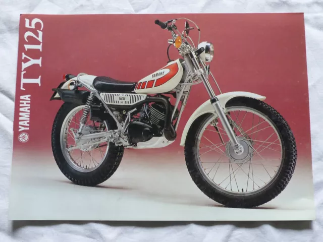 Prospectus Catalogue Brochure Moto : YAMAHA TY 125 vers 1980