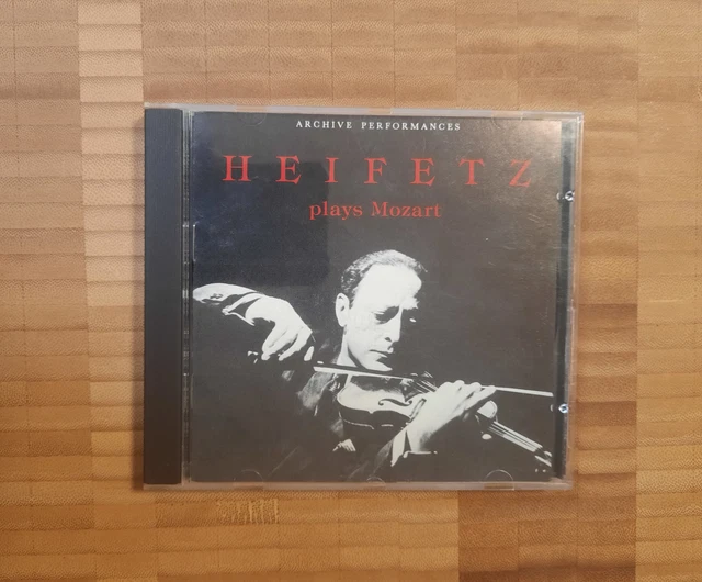 CD JASCHA HEIFETZ Plays Bach Vieuxtemps Gruenberg Cdvs1919