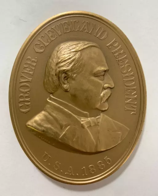 Vintage GROVER CLEVELAND President of United States, Indian Peace Oval Medal