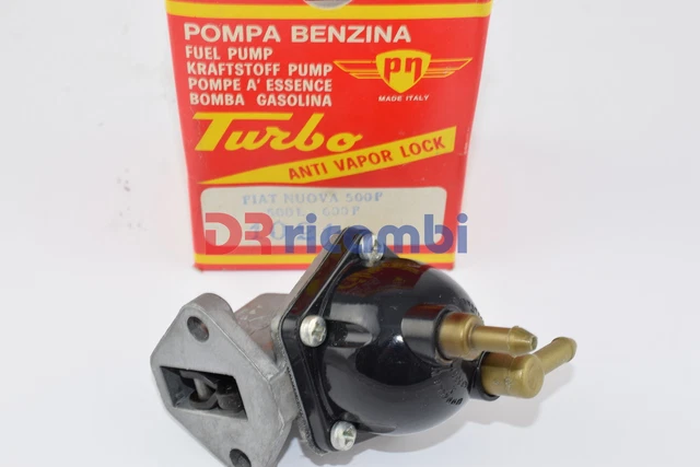 Pompe à Essence électrique 12V Pour Fiat 500 F/L/R - Réf. 4009, Avec Pressostat, Neuve Sous Blister
