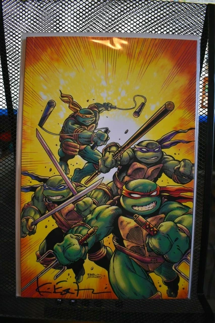 Teenage Mutant Ninja Turtles #75 Eastman & Sinnott Signed Virgin Variant IDW NEW