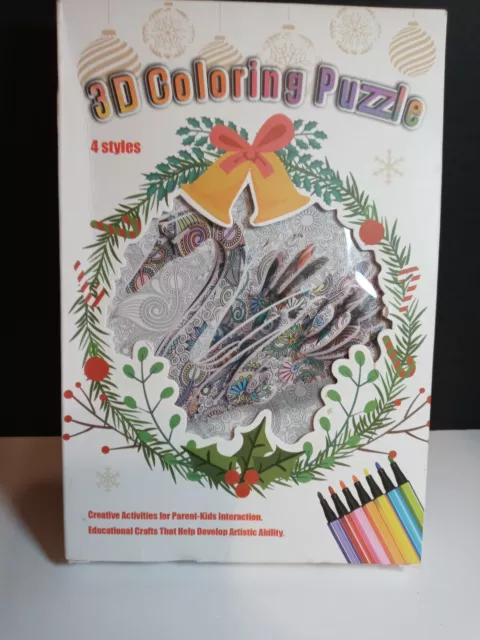 Arts Crafts for Kids Ages 6-8-12, 7 Sets Mandala 3D Coloring