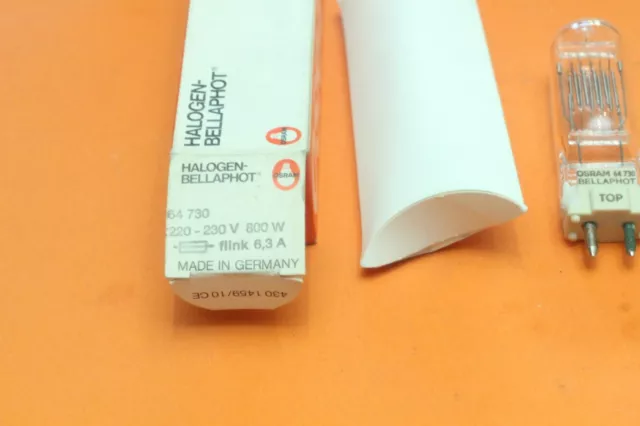 OSRAM Halógeno - Bellaphot - 64730 64 730 - 220V-230V-800W-GY9.5 - Nuevo 2