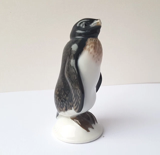 Porcellana Figura/Pinguino Rosenthal Himmelstoss Dipinti a Mano Circa 1950 M183