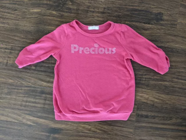 Size 6 Soprano Precious 3/4 Sleeve Pink Top Girl Top Shirt Tee