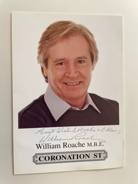 William Roache - Coronation Street - Original Hand Signed Autograph