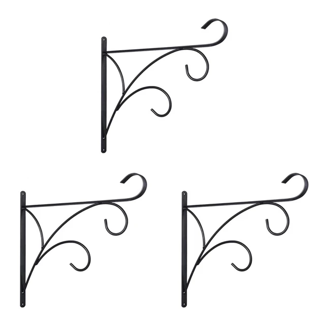 3 stücke praktische blumentopf haken wand hängen blecherhaken topf eisen