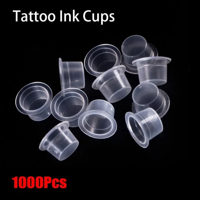 Tazze d'inchiostro per trucco sopracciglia accessori tatuaggi fornitura contenitore pigmenti tappi