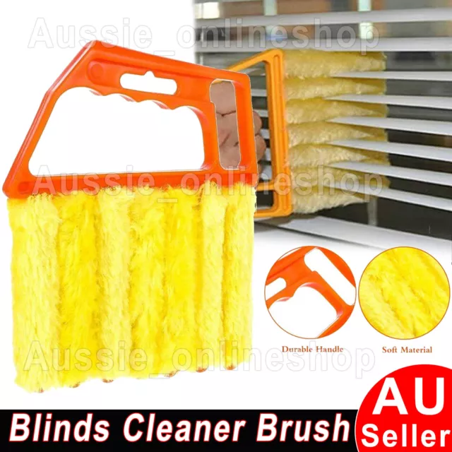 Window Blinds Cleaner Brush Mini Hand Held Vertical Window Venetian Blind Duster