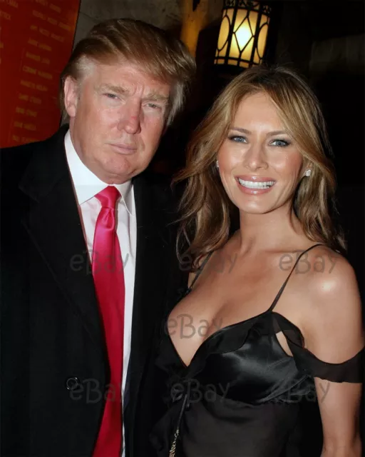 Donald Trump and Melania Trump Former President and Wife 8 x 10 Photo Reprint