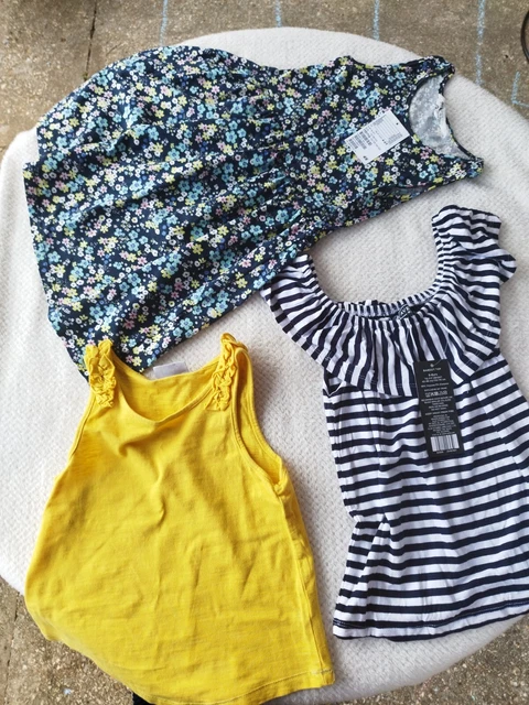 Small Bundle Girls Clothes including H&M dress... gypsy style top ..vest top