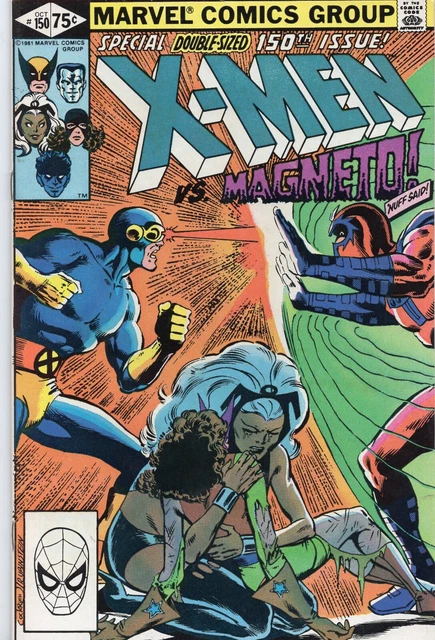 1981 Marvel Comics Uncanny X-Men 150 Double-Sized Cyclops vs. Magneto Cover book