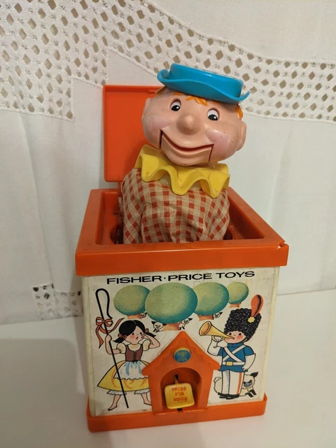 VINTAGE FISHER PRICE Jack in The Box Puppet - 1970 - Working £18.99 ...
