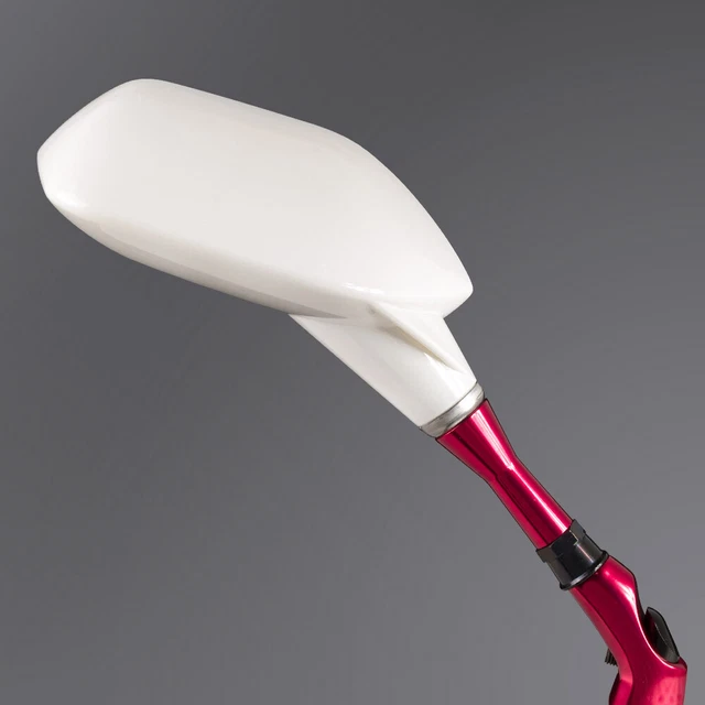 rétroviseurs rouge + blanc UFO style 10mm pour Honda CT110 Trail minibike custom