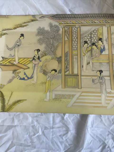 Vintage Japanese Art Print c1930's signed Beautiful Vintage Pc