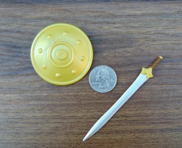 MOTU Masterverse TEELA Shield + SWORD 7" Scale Figure Weapon Lot Custom Fodder