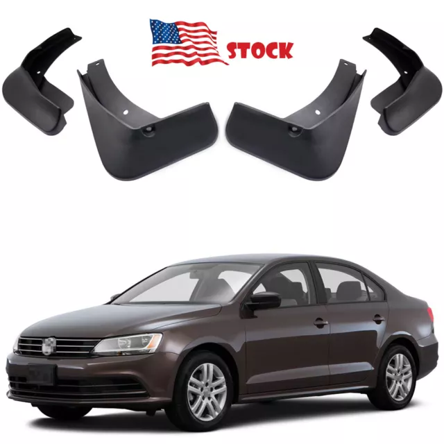 1Set Car Mudflaps Splash Guards Mudguard Fender for 2015-2018 Volkswagen Jetta