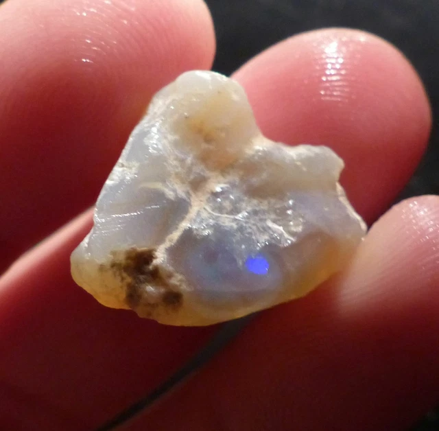 Opale Noire Brute - Lightning Ridge, Australie - 0.80 Carat - Pour Lapidaire Ou Collection