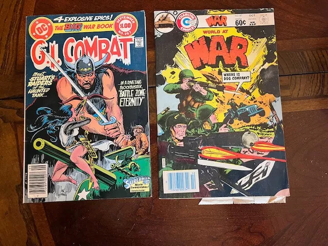 Two Comic books GI Combat & World at War
