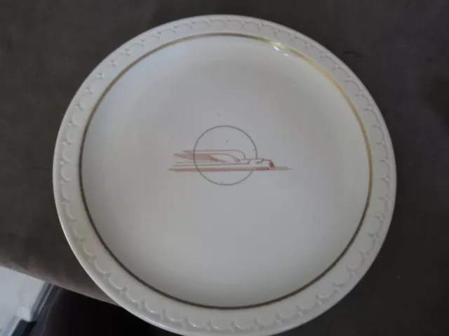 Vintage Union Pacific Railroad UPRR Syracuse China Zephyr Dinner Plate dl