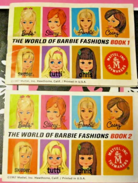 Vintage 1967❤️ The World of Barbie Fashions Book 1 Mattel Toymakers VGC❣️