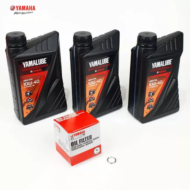 Original Yamaha Tenere 700 Ölwechsel Set Yamalube Motoröl Ölfilter Dichtring