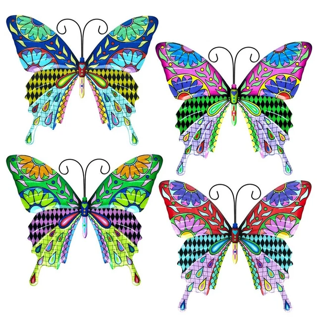 Décoration Métal Papillon 21.5 25 0.5cm Bricolage Suspendu (E) Ornement Réaliste