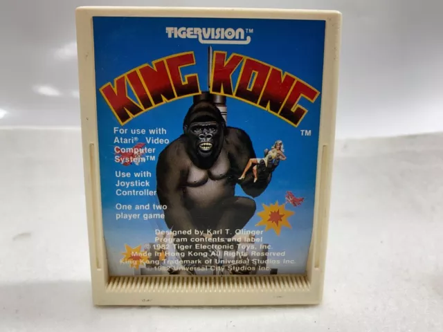 Cartucho de juego Atari 2600 King Kong Tigervision