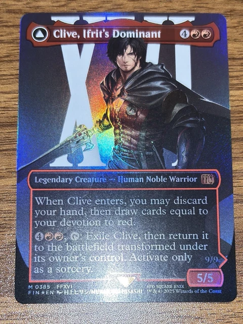 MAGIC THE GATHERING Final Fantasy CLIVE, IFRIT’S DOMINANT Borderless ...