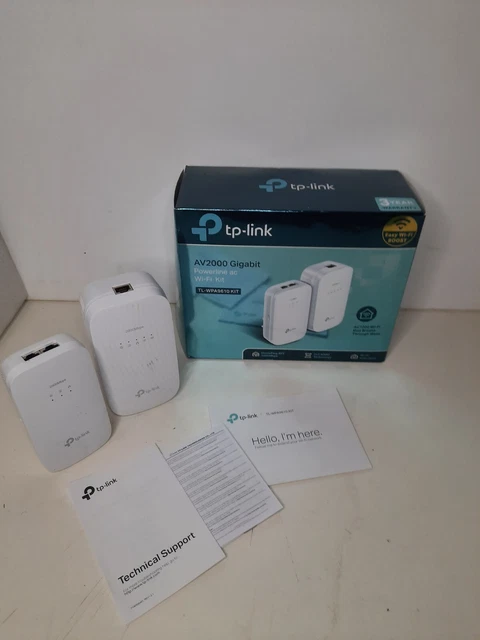 TP-LINK WPA9610 WIFI AV2000 GIGABIT POWERLINE Wi-Fi EXTENDER KIT  1117 (0596)