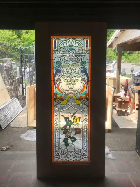 Beautiful Hand Made Stained Glass Victorian Style  Entry Door - Jhl2167-29