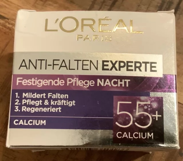 L'oréal Paris Dermo Anti Falten Expert 55+ Nachtpflege Tiegel 4 x 50ml