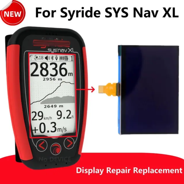 Display For Syride SYS'Nav XL Flight Instrument GPS LCD Screen Repair Parts New